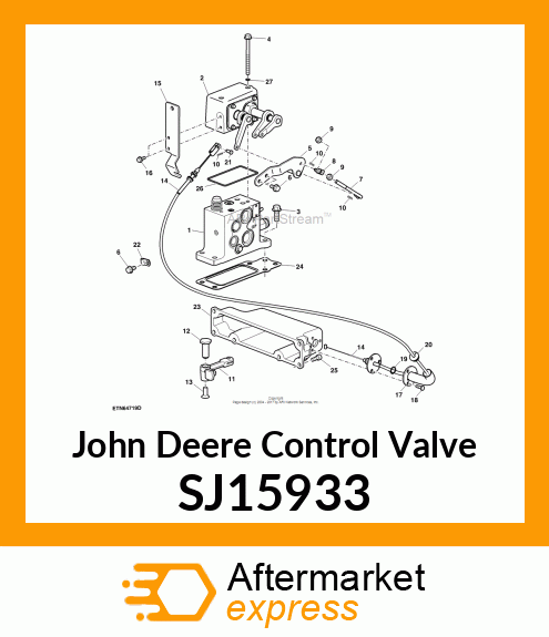 CONTROL VALVE, MECHANICAL HITCH SJ15933