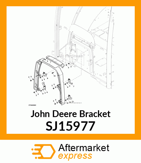 BRACKET, LH, LOWER, COWL EXTENSION SJ15977