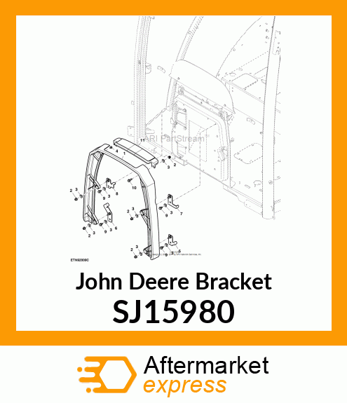 BRACKET, LH, UPPER, COWL EXTENSION SJ15980