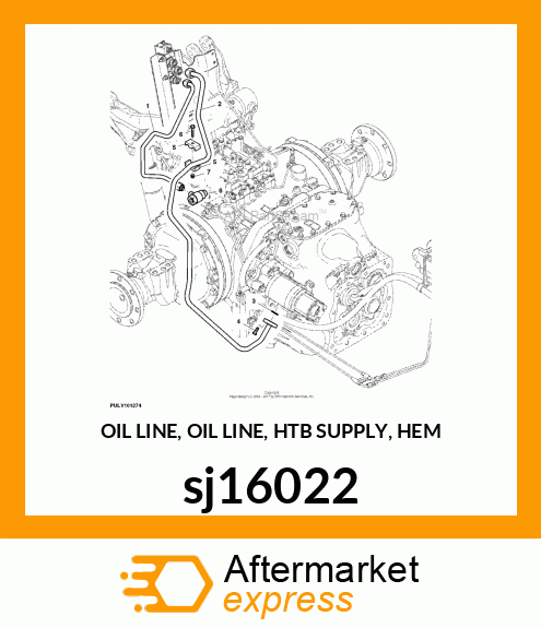 OIL LINE, OIL LINE, HTB SUPPLY, HEM sj16022