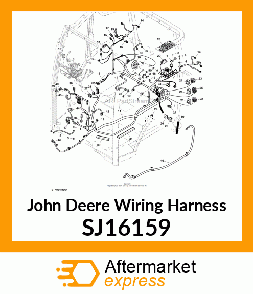 WIRING HARNESS, CAB POWER CABLE SJ16159