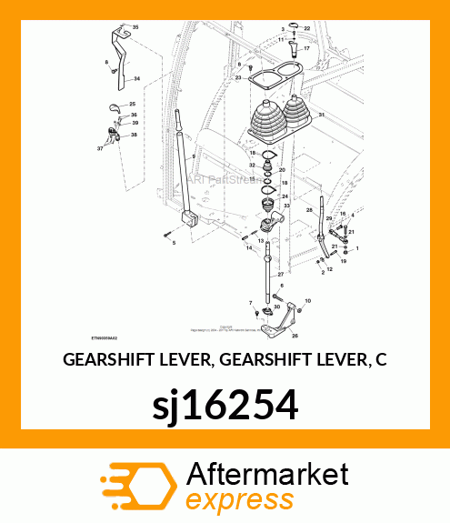 GEARSHIFT LEVER, GEARSHIFT LEVER, C sj16254