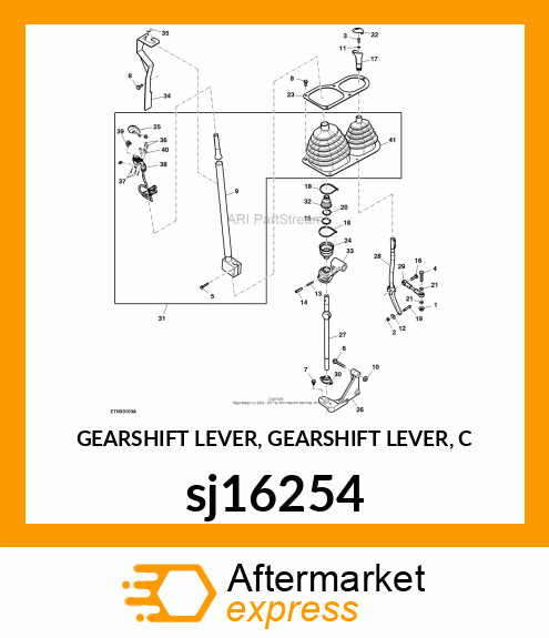 GEARSHIFT LEVER, GEARSHIFT LEVER, C sj16254