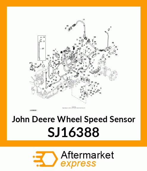 WHEEL SPEED SENSOR, 13MM SJ16388