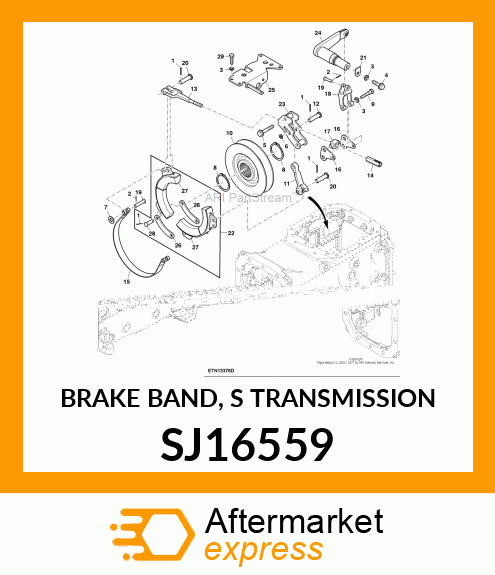 BRAKE BAND, S TRANSMISSION SJ16559