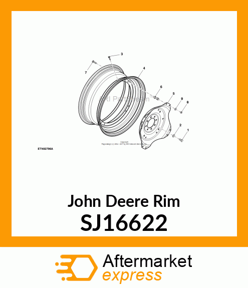 RIM, DW16 X 34 SJ16622