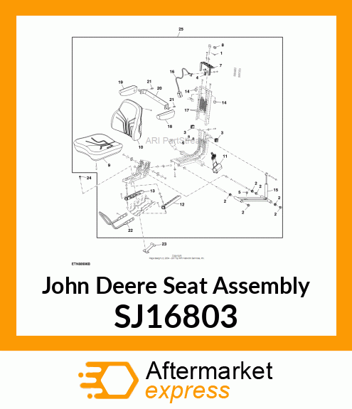 SEAT ASSEMBLY, SUSPENSION SEAT 5E T SJ16803