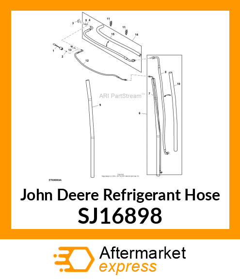 REFRIGERANT HOSE, CAB A SJ16898