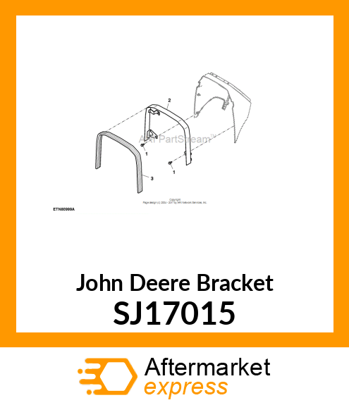 BRACKET, COWL EXTENSION WELDMENT SJ17015