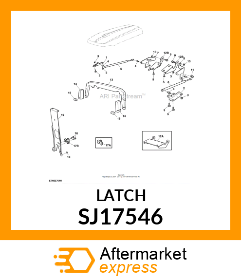 LATCH, HOOD SJ17546