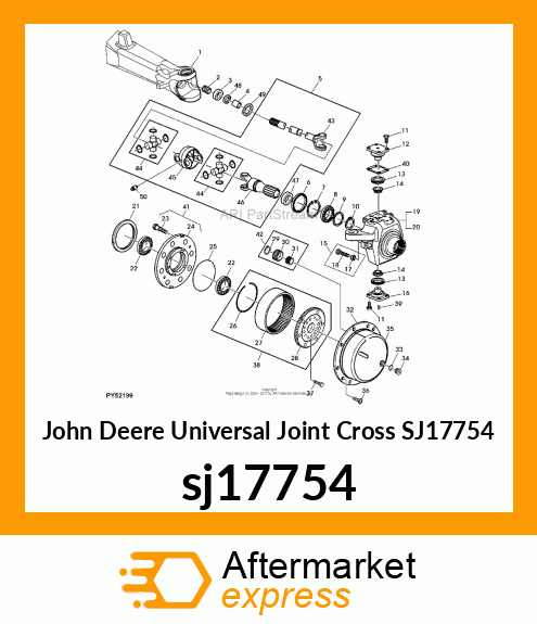 UNIVERSAL JOINT CROSS, PADDY SEALED sj17754