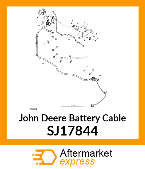 BATTERY CABLE, POSITIVE BATERY CABL SJ17844