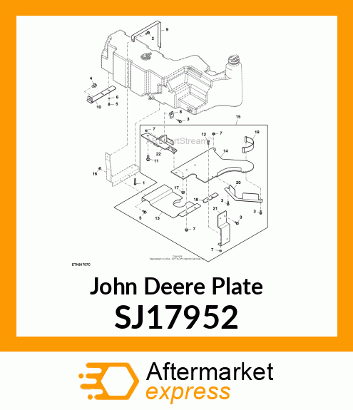 PLATE, PLATE, TANK PROTECTION FRONT SJ17952