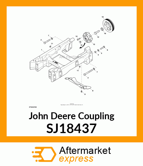 COUPLING, FRONT PTO SJ18437