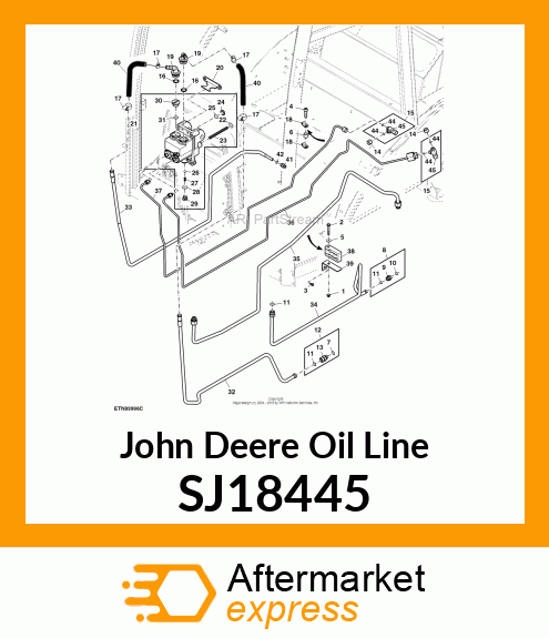 OIL LINE, RH BRAKE, STD CAB SJ18445