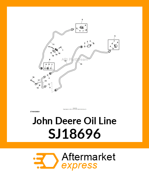 OIL LINE, 5M, WITHOUT MID SCV SJ18696