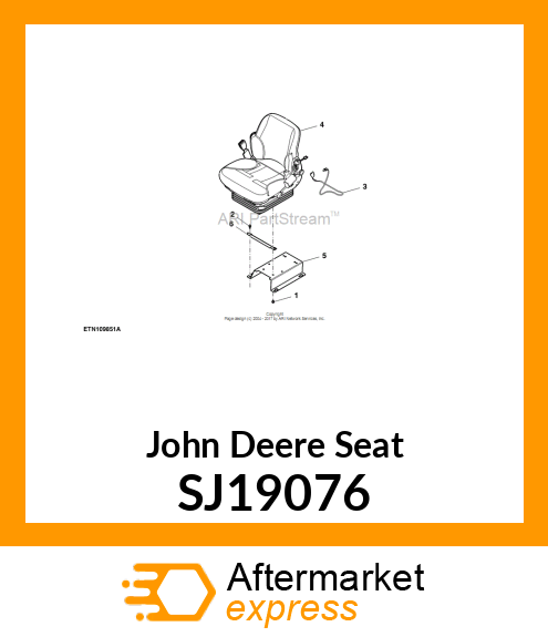 SEAT, SEAT, DLX CAB W/AIR SUSP F/ SJ19076