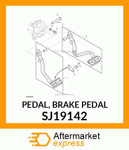 PEDAL, BRAKE PEDAL SJ19142