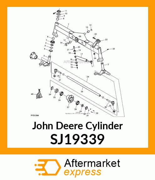 CYLINDER, FRONT AXLE SJ19339