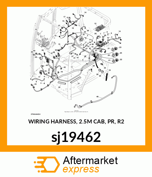 WIRING HARNESS, 2.5M CAB, PR, R2 sj19462
