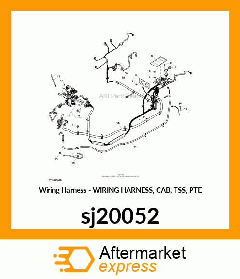 WIRING HARNESS, CAB, TSS, PTE sj20052