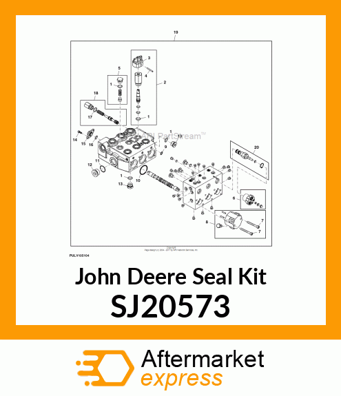 SEAL KIT, SELECTOR SPOOL VALVE SEAL SJ20573