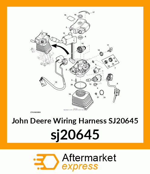 WIRING HARNESS, FRONT POD JUMPER HA sj20645