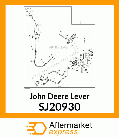 LEVER, LEVER, ASSEMBLY, SCV SJ20930