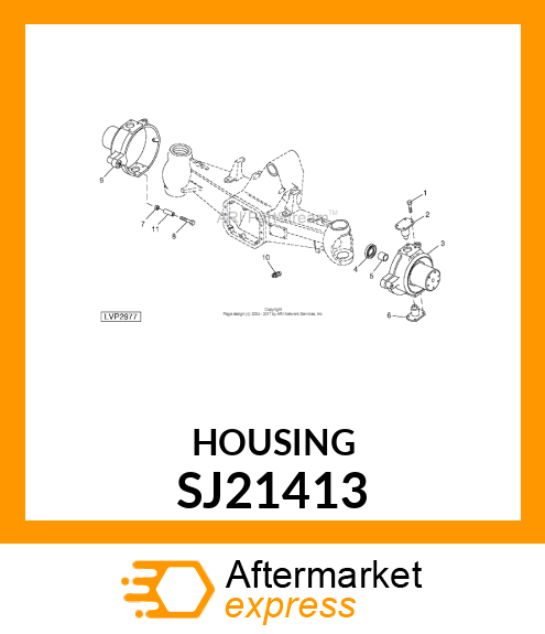 HOUSING, MFWD NARROW RH KNUCKLE SJ21413