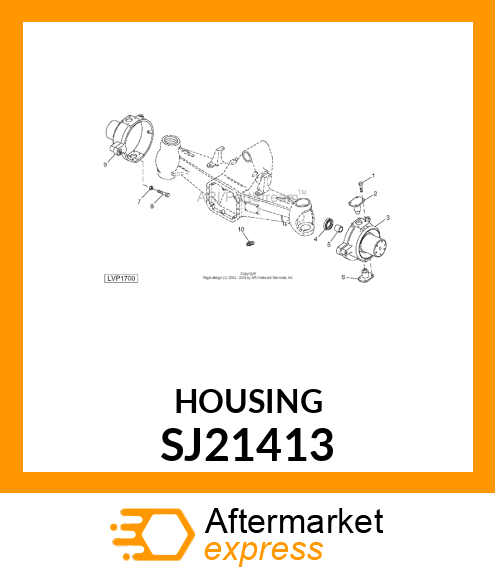 HOUSING, MFWD NARROW RH KNUCKLE SJ21413