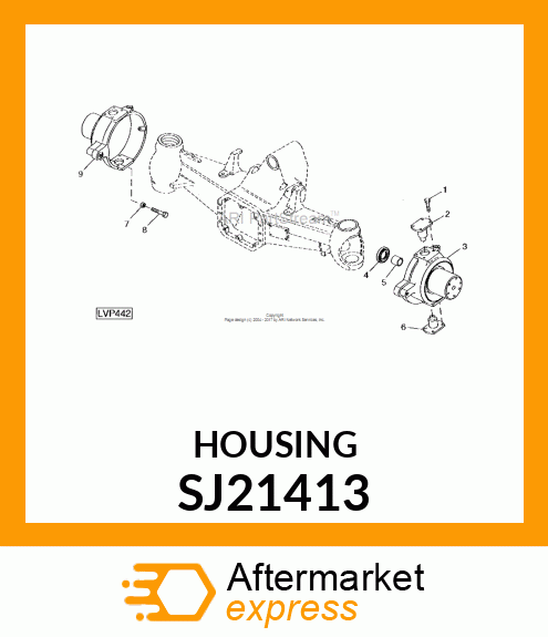 HOUSING, MFWD NARROW RH KNUCKLE SJ21413