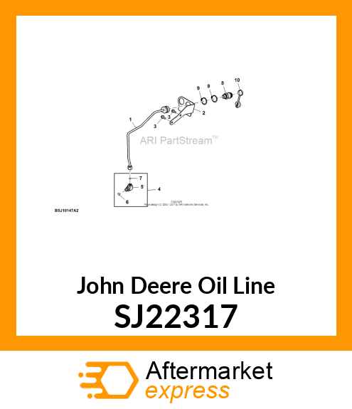 OIL LINE, CASE DRAIN, R2 SJ22317