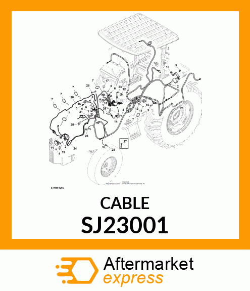 WIRING HARNESS, PIGTAIL FOR WTS SJ23001