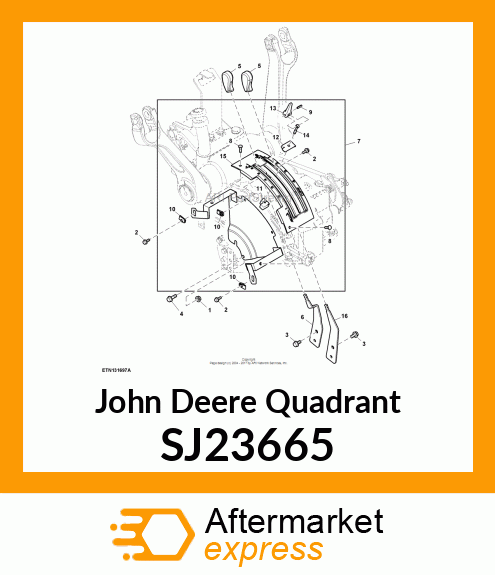 QUADRANT, COVER ASSEMBLY SJ23665