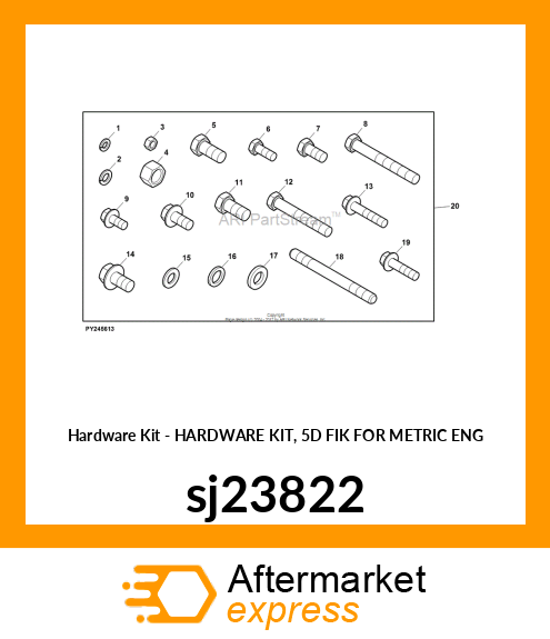 HARDWARE KIT, 5D FIK FOR METRIC ENG sj23822