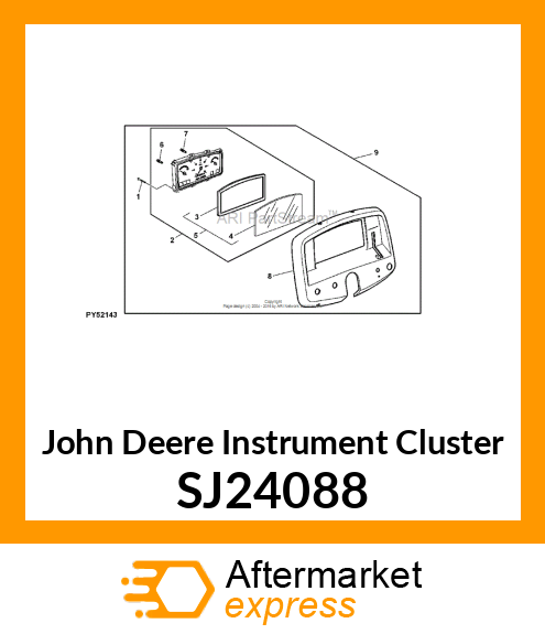 INSTRUMENT CLUSTER SJ24088