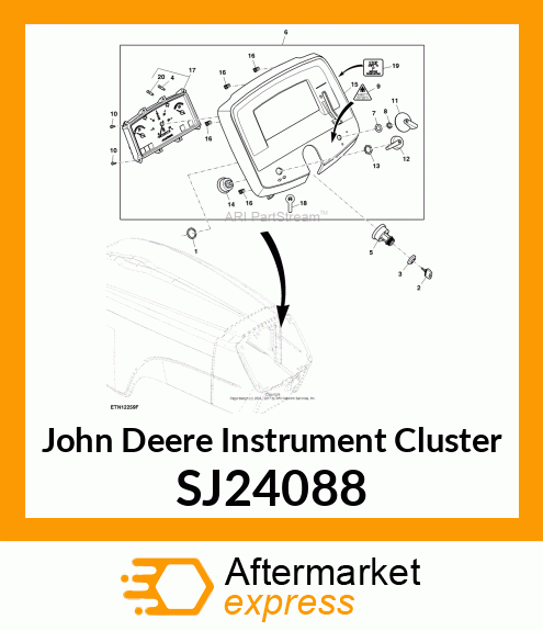 INSTRUMENT CLUSTER SJ24088