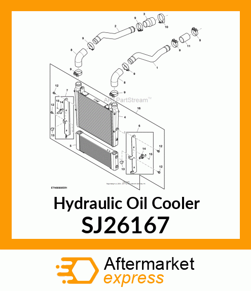 OIL COOLER, 5M/5E IT4 SJ26167