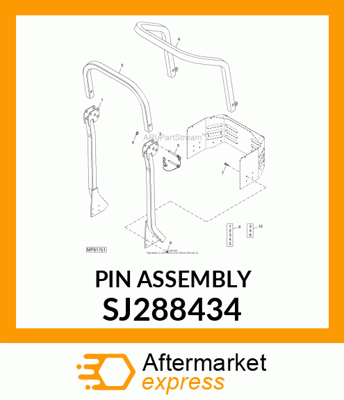 PIN, W/ CABLE ASSEMBLY SJ288434