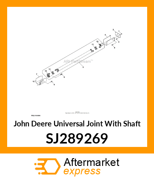 UNIVERSAL JOINT WITH SHAFT, MFWD AX SJ289269