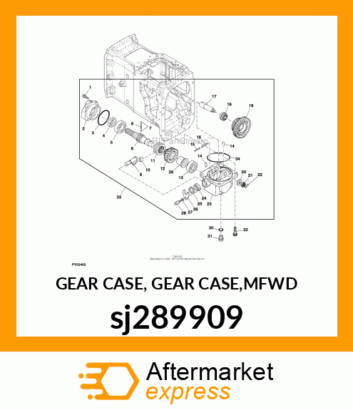 GEAR CASE, GEAR CASE,MFWD sj289909