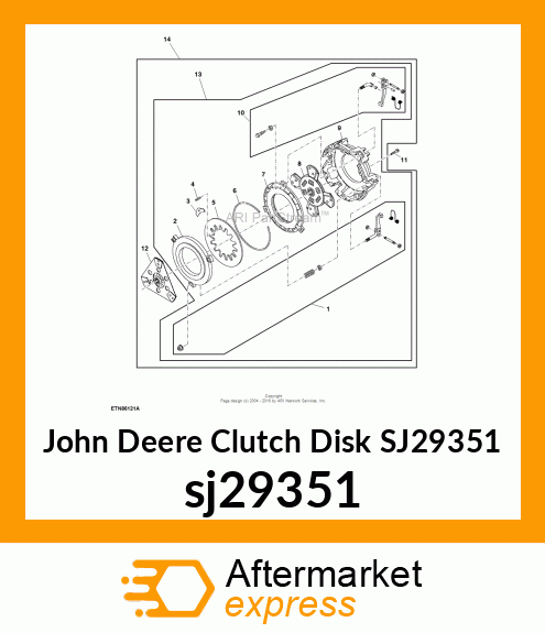 CLUTCH DISK, CLUTCH DISK, TRACTION sj29351