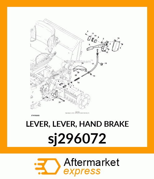 LEVER, LEVER, HAND BRAKE sj296072