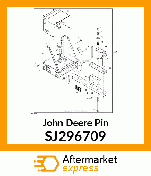 PIN, PIN, DRAWBAR WITH HANDLE SJ296709