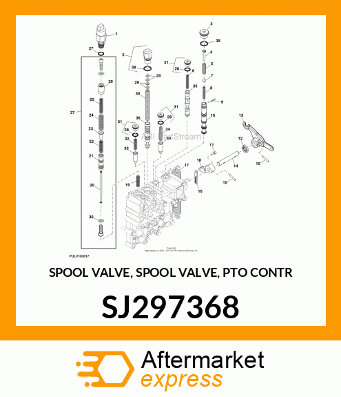 SPOOL VALVE, SPOOL VALVE, PTO CONTR SJ297368