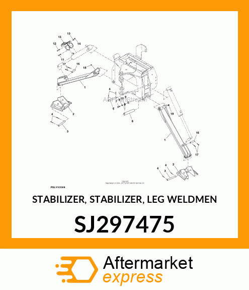 STABILIZER, STABILIZER, LEG WELDMEN SJ297475