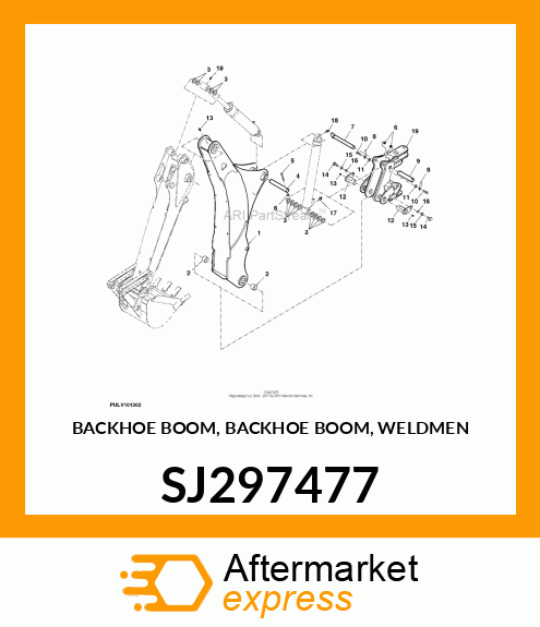 BACKHOE BOOM, BACKHOE BOOM, WELDMEN SJ297477