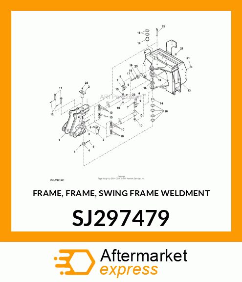 FRAME, FRAME, SWING FRAME WELDMENT SJ297479