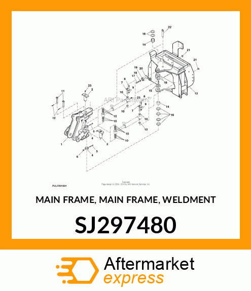 MAIN FRAME, MAIN FRAME, WELDMENT SJ297480