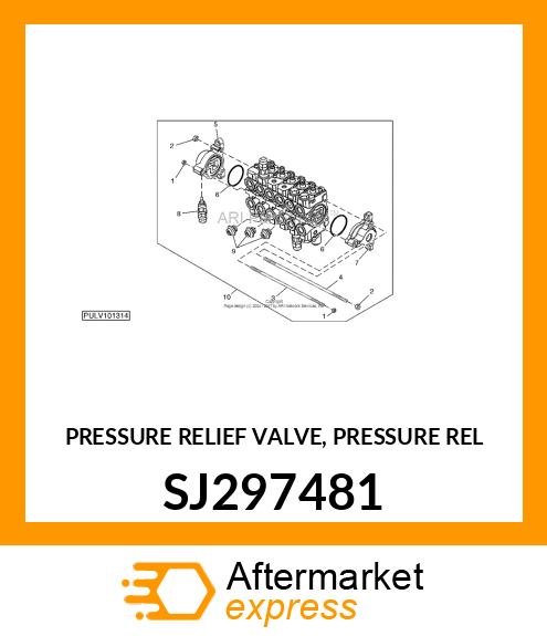 PRESSURE RELIEF VALVE, PRESSURE REL SJ297481